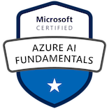 Microsoft Certified: Azure AI Fundamentals Badge